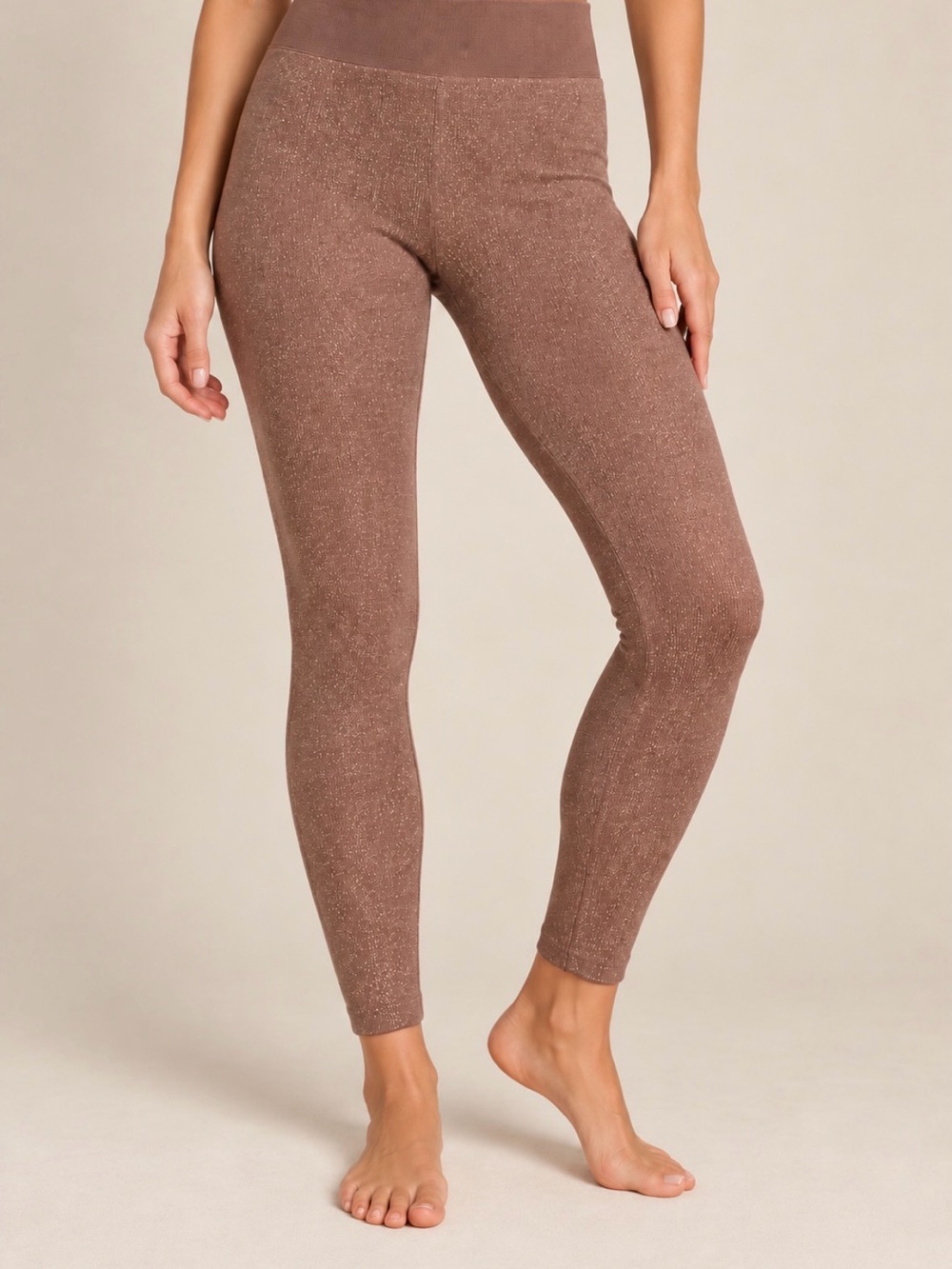 NIKIBIKI Dark Nude Glitter Shimmer Tights Lurex Sparkle Small Medium